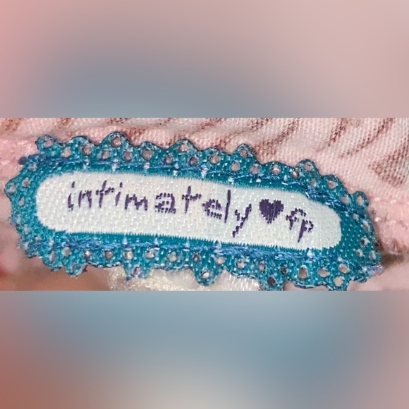 Free People Pink print Bralette size small - Picture 3 of 3